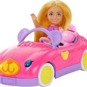 BARBIE Chelsea Cruisin' Teddy Convertible‎ Toy Car Set (BRAND-NEW!)